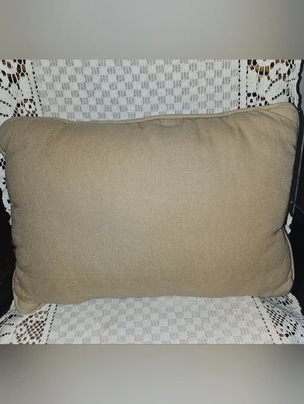 Vintage Needlepoint Decorative Pillow